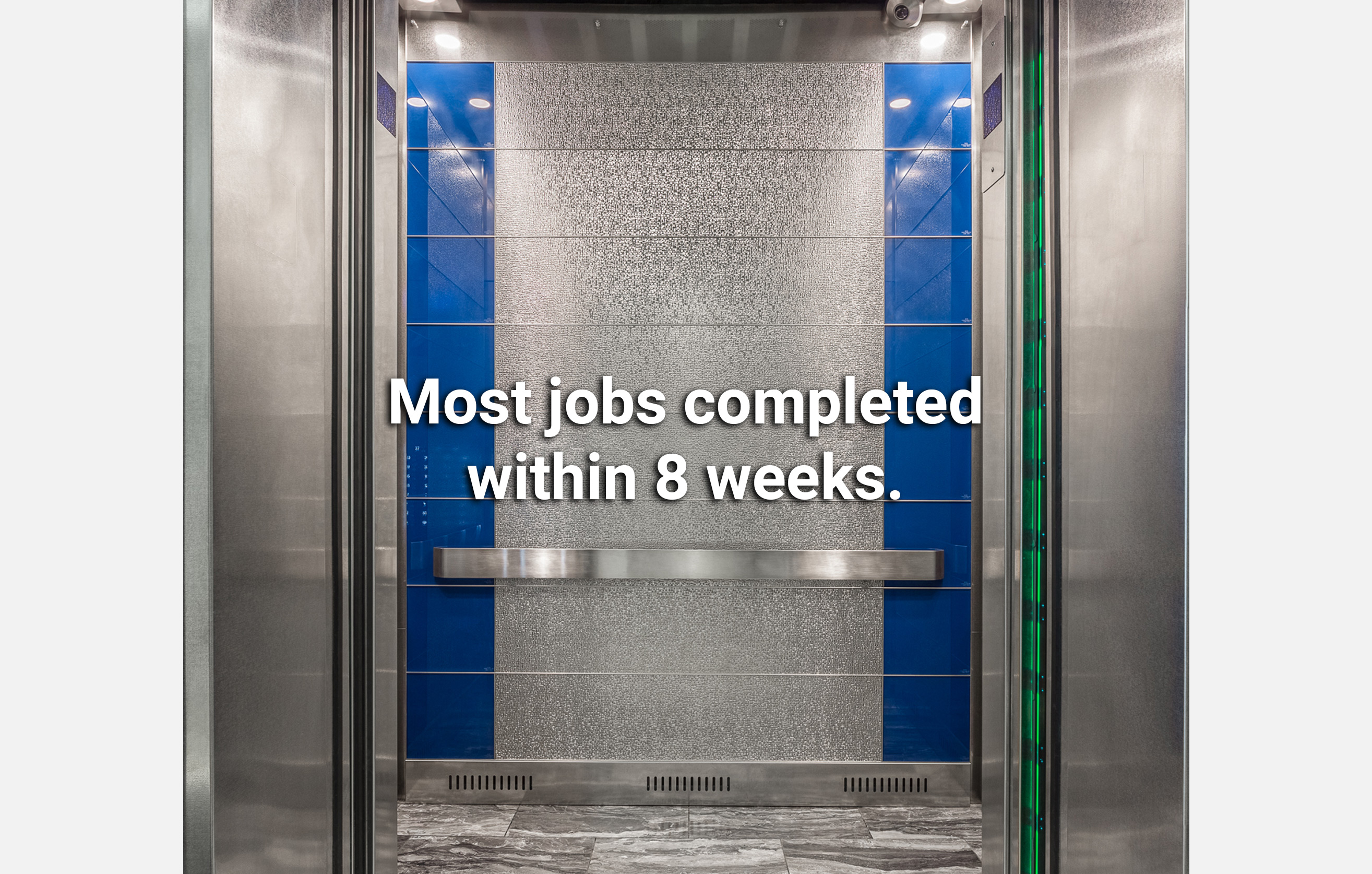 Most Jobs Completed Within 8 Weeks